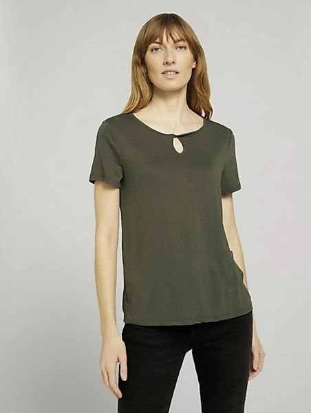 TOM TAILOR T-Shirt T-Shirt mit Knotendetail günstig online kaufen