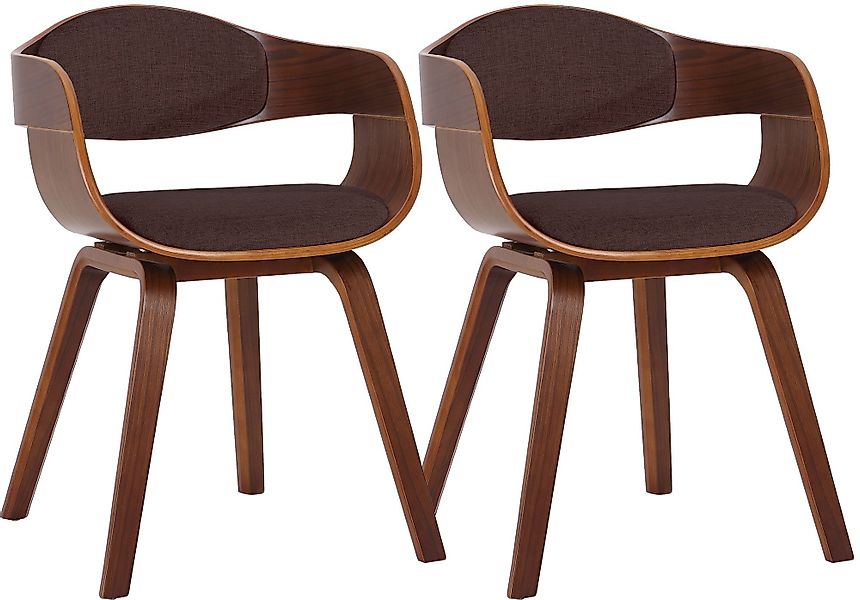 CLP Esszimmerstuhl Kingston Stoff (2er Set), günstig online kaufen