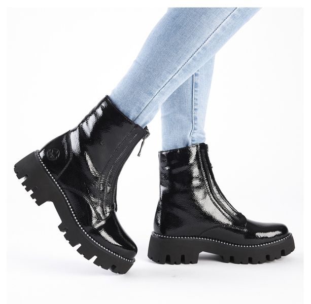 Rieker Winterstiefelette, Boots, Front Reißverschluss, Profilsohle, günstig online kaufen