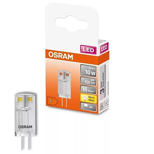 Osram LED-Leuchtmittel G4 0,9 W Warmweiß 100 lm EEK: F 3,3 x 1,2 cm (H x Ø) günstig online kaufen