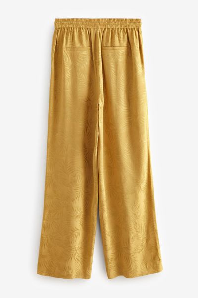 Next Anzughose Satin-Jacquardhose mit weitem Beinschnitt günstig online kaufen