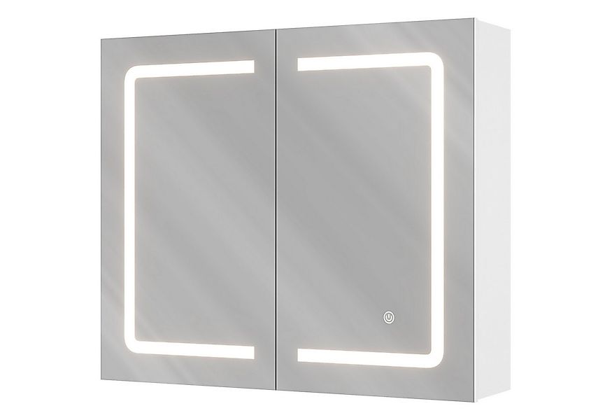 MSMASK Badezimmerspiegelschrank mit LED-Beleuchtung & Steckdose, 3 dimmbare günstig online kaufen