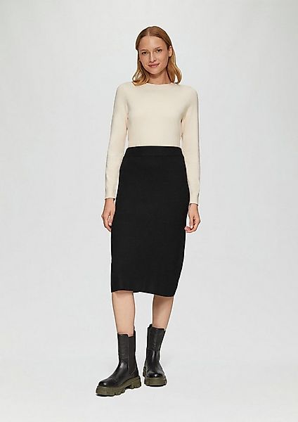 s.Oliver Midirock Rock Elastischer Midi-Strickrock im Slim Fit günstig online kaufen