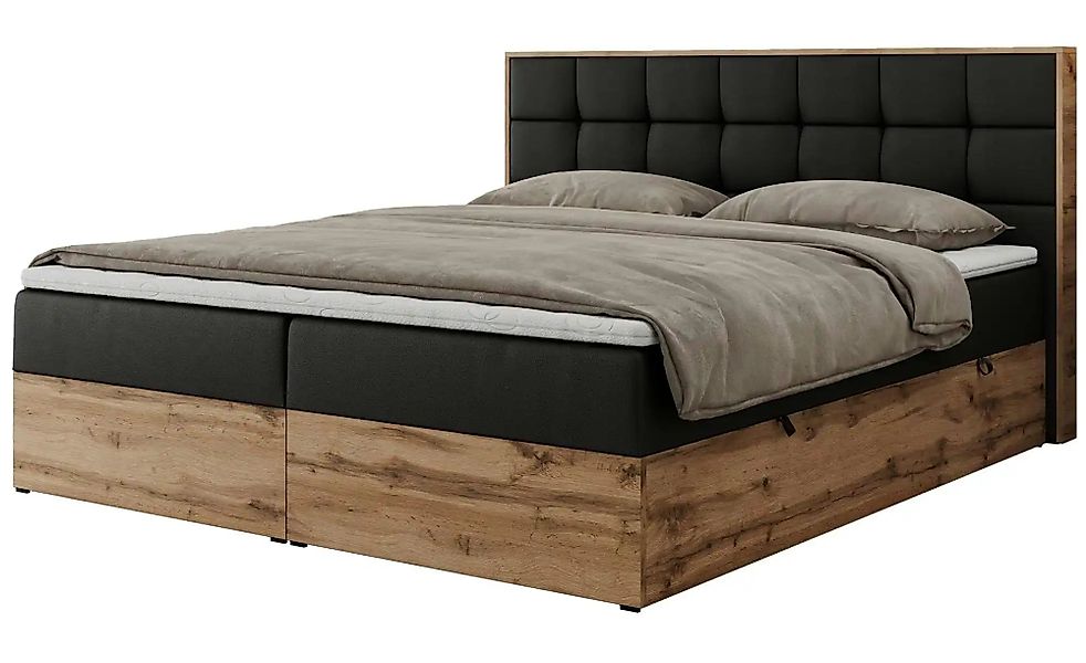 Boxbett mit Bettkasten Albero 1 ¦ schwarz ¦ Maße (cm): B: 188 H: 104 Betten günstig online kaufen