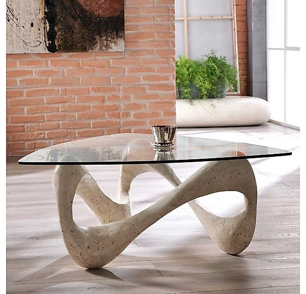 Pharao24 Couchtisch Jassina, mit Tischplatte in Wankelform günstig online kaufen