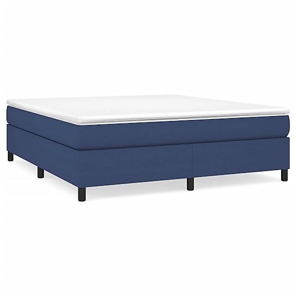 vidaXL Boxspringbett Blau 160x200 cm Stoff1393550 günstig online kaufen