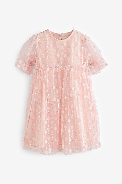 Next Partykleid Geblümtes Mesh-Partykleid (1-tlg) günstig online kaufen