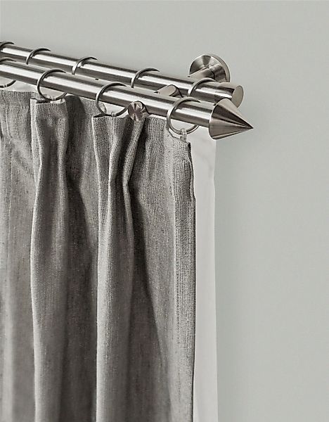 GARESA Gardinenstange "PALMA" Ø 20 2-läufig Wunschmaßlänge Vorhanggarnitur, günstig online kaufen