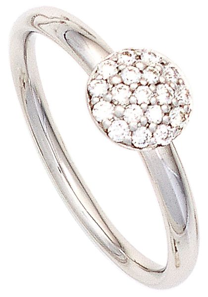 JOBO Diamantring "Ring mit 18 Diamanten", 585 Weißgold günstig online kaufen