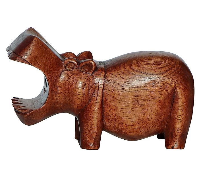 Wogeka Tierfigur Nilpferd Hippo Holz Figur Tier Safari Afrika Dekoration St günstig online kaufen