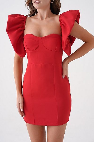 WOMAN VISION Minikleid Elegantes Ärmeldesign, figurbetonter Schnitt, bequem günstig online kaufen