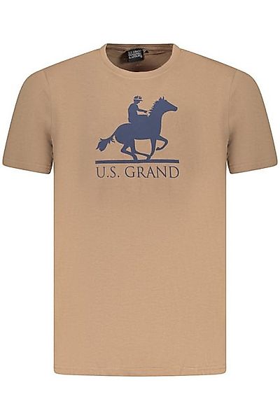 U.S. GRAND POLO T-Shirt Herren Kurzarm T-Shirt Braun - Stilvoll mit günstig online kaufen