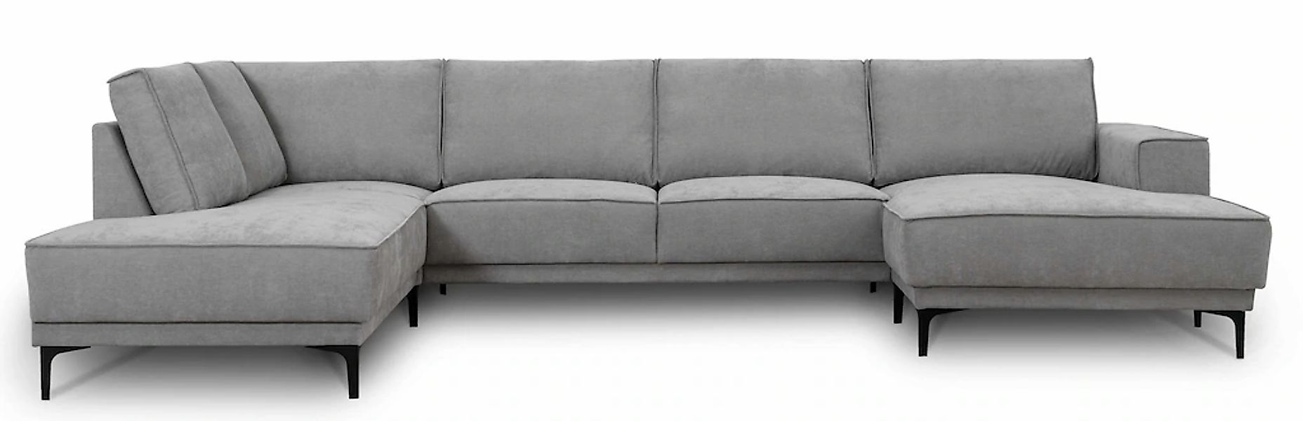 OTTO home Wohnlandschaft »XXL Sofa Oland, Struktur, Flachgewebe, Luxus-Micr günstig online kaufen