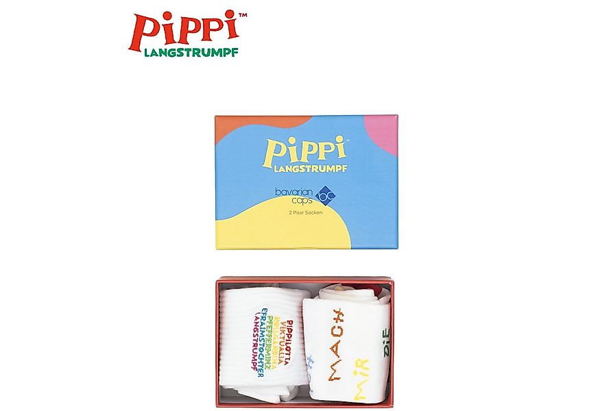 Bavarian Caps Socken Bavarian Caps Sockenbox "Pippi Langstrumpf" v2 (Freize günstig online kaufen