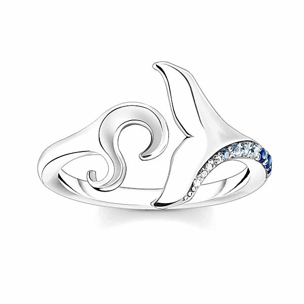 THOMAS SABO Silberring Schwanzflosse und Welle günstig online kaufen