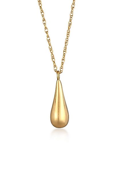 Elli Kette mit Anhänger Twisted mit Tropfen Anhänger 925 Silber, Tropfen günstig online kaufen