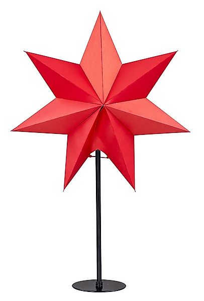 Levandeo® LED Stern, LED Stern Rot H50cm mit Standfuß Weihnachten Leuchtste günstig online kaufen