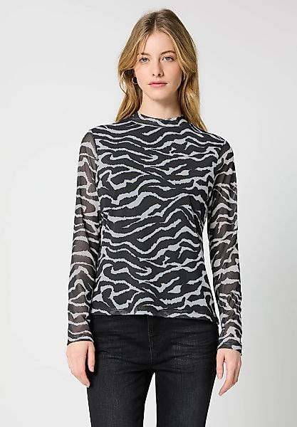 STREET ONE STUDIO Langarmbluse mit grafischem Muster günstig online kaufen