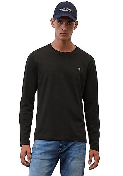 Marc O'Polo Langarmshirt mit dezentem Logo-Print vorne günstig online kaufen