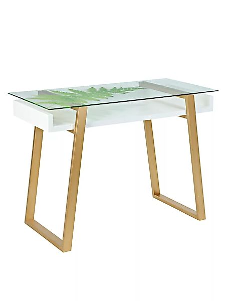 Schreibtisch impré Goldfarben/Grün/Weiß günstig online kaufen