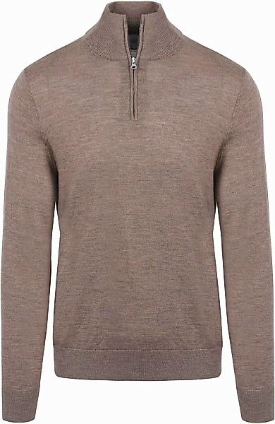 King Essentials The Michael Half Zip Pull Merino Braun - Größe XL günstig online kaufen