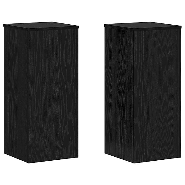 vidaXL Blumenständer Pflanzenständer 2 Stück Schwarz günstig online kaufen