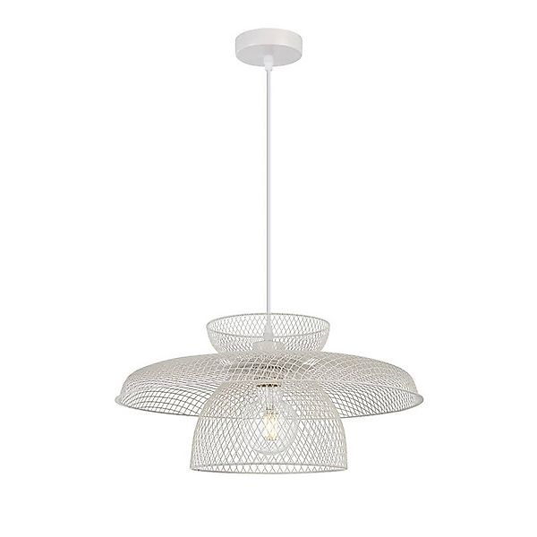 Hängelampe Maronti, weiß, Ø 43 cm, Metall günstig online kaufen