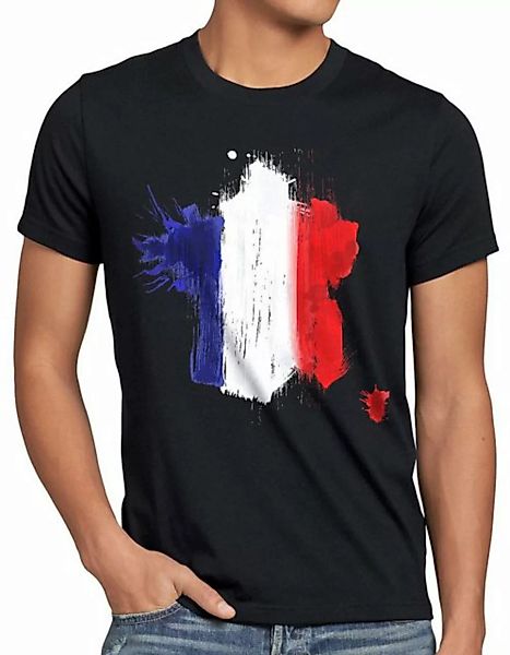 style3 Print-Shirt Herren T-Shirt Flagge Frankreich Fußball Sport France WM günstig online kaufen