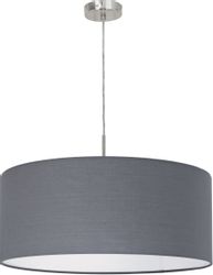 Eglo Hängeleuchte Pasteri 1-flammig Grau-Nickel matt Ø 530mm E27 60 W günstig online kaufen