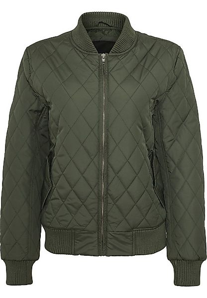 URBAN CLASSICS Langmantel Urban Classics Damen Ladies Diamond Quilt Nylon J günstig online kaufen