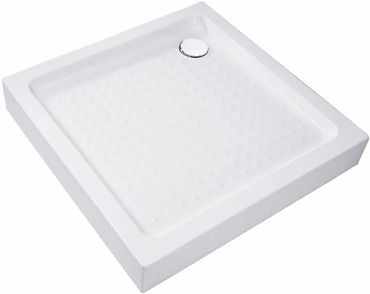 welltime Eckduschwanne »Summer 80²«, (Set, Inklusive Fußgestell und Ablaufg günstig online kaufen