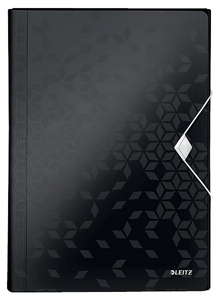 LEITZ Fächermappe LEITZ 4589-00-95 Projektmappe WOW A4 PP 6 Fächer schwarz- günstig online kaufen
