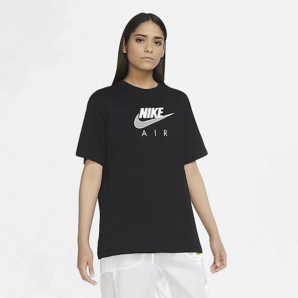 Nike Sportswear Air Boyfriend Kurzarm T-shirt M Black / White günstig online kaufen