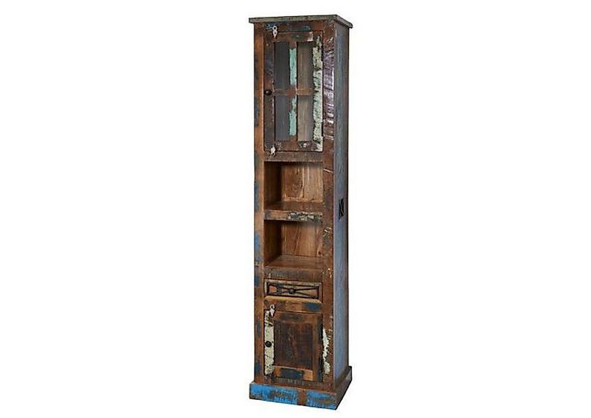 Massivmoebel24 Dreh-/Schwebetürenschrank (Altholz 44x34x189 mehrfarbig NATU günstig online kaufen