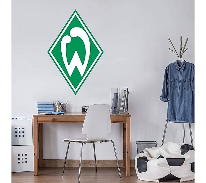 K&L Wall Art Wandtattoo Fußball Wandtattoo SV Werder Bremen Vereinslogo grü günstig online kaufen