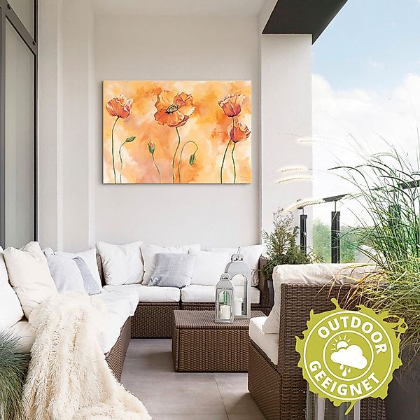 Artland Wandbild »Mohnkomposition«, Blumen, (1 St.), als Alubild, Outdoorbi günstig online kaufen