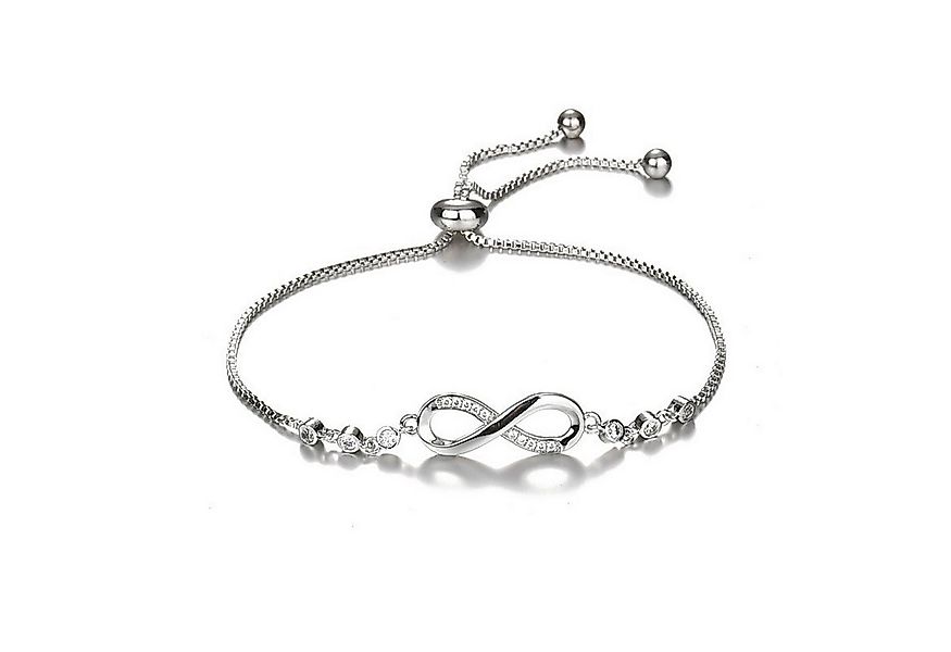 KARMA Silberarmband Damen Armband Infinity Silber925 Kristalle (Unendlichke günstig online kaufen