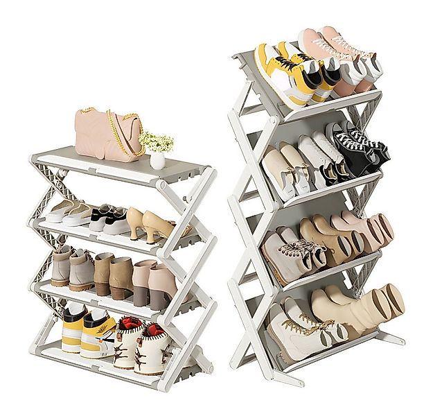 NUODWELL Schuhregal Schuhregal,Schuhständer Schuhablage Mit Flach Und Schrä günstig online kaufen