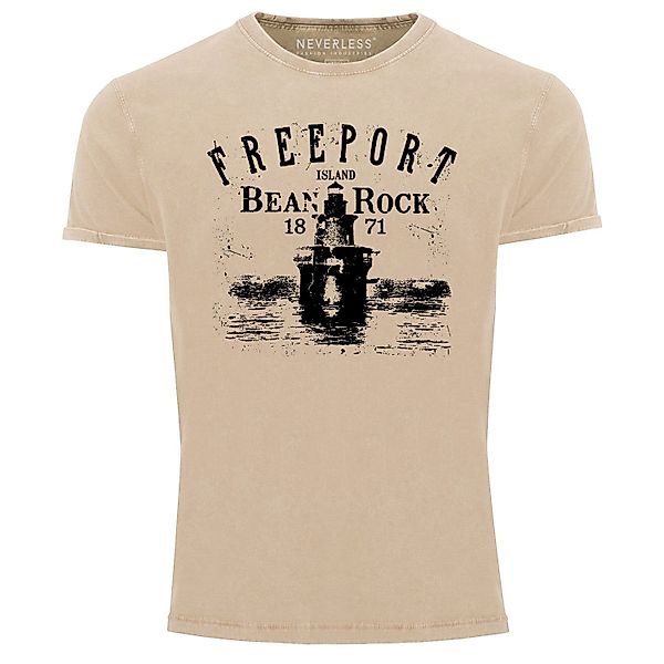 Neverless Print-Shirt Herren Vintage Shirt Retro günstig online kaufen