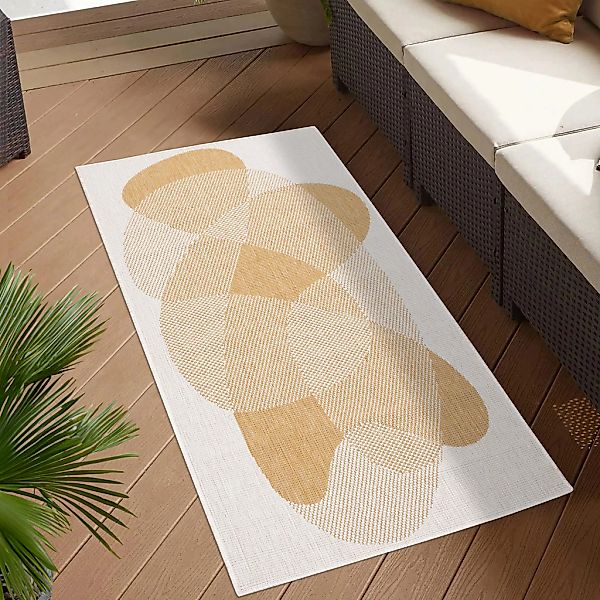 Carpet City Outdoorteppich "DUO RUG 5835" rechteckig 5 mm Höhe Wendeteppich günstig online kaufen