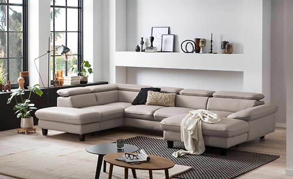 Home affaire Wohnlandschaft »Pilot U-Form« mit Kopfteilverstellung, wahlwei günstig online kaufen