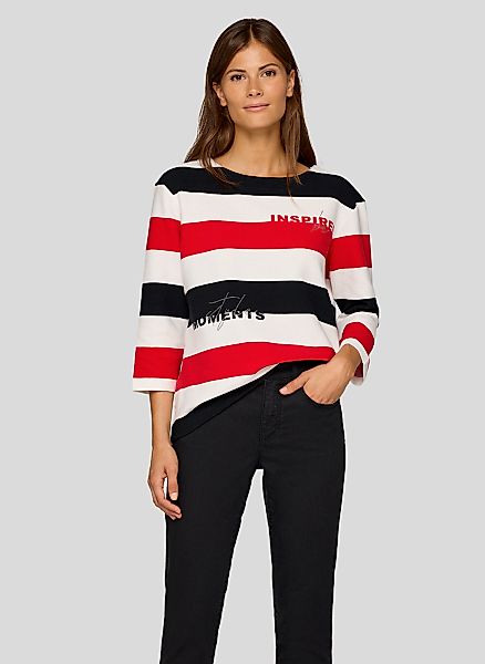 Rabe 3/4-Arm-Shirt, gerippte Struktur günstig online kaufen