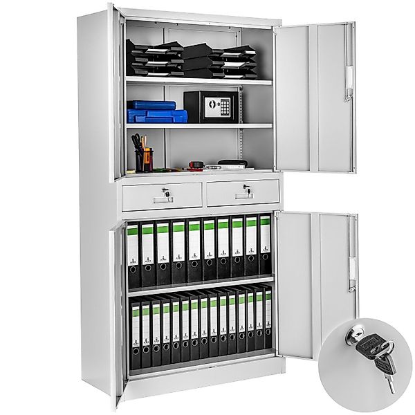 tectake Aktenschrank Büroschrank Cosmo mit 2 günstig online kaufen