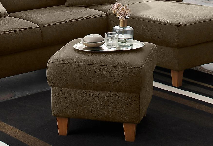 Home affaire Polsterhocker "Palmera, B: 58 cm" mit Stauraum, Federkern günstig online kaufen