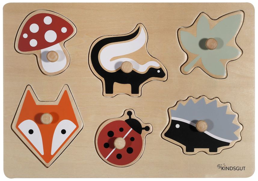 KINDSGUT Steckpuzzle, Puzzleteile, aus Holz, Puzzle günstig online kaufen