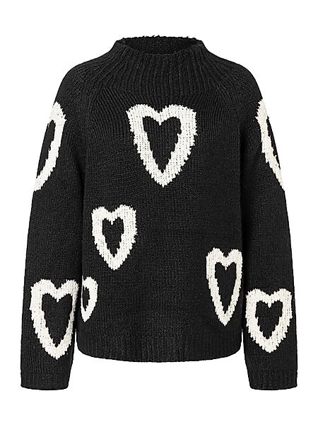 MORE&MORE Strickpullover kuscheliger Herzen-Pullover günstig online kaufen