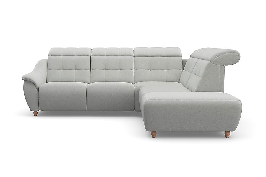 Home affaire Ecksofa "Boston L-Form" Kopfteilverstellung an jeder Sitzfläch günstig online kaufen