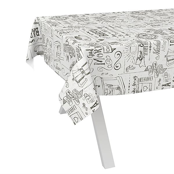 ANRO Tischdecke Wachstuch abwaschbar Barista Tischwäsche günstig online kaufen