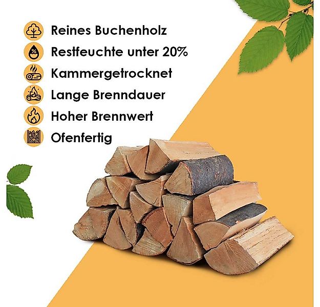 JSM-Brennholz Kaminholz JSM-Brennholz Buche - für Kamin, Ofen, Feuerschalen günstig online kaufen