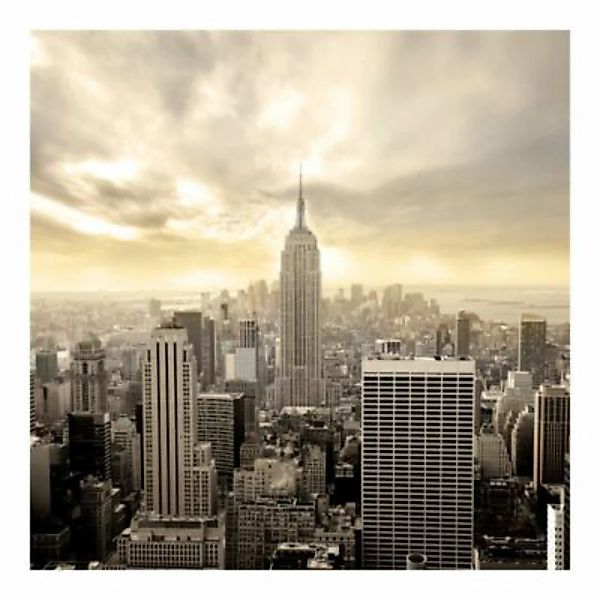 Bilderwelten Fototapete Manhattan Dawn creme Gr. 240 x 240 günstig online kaufen